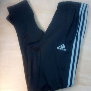 Adidas Clima Cool 3 Stripe Sweatpants Joggers Trainers Gray